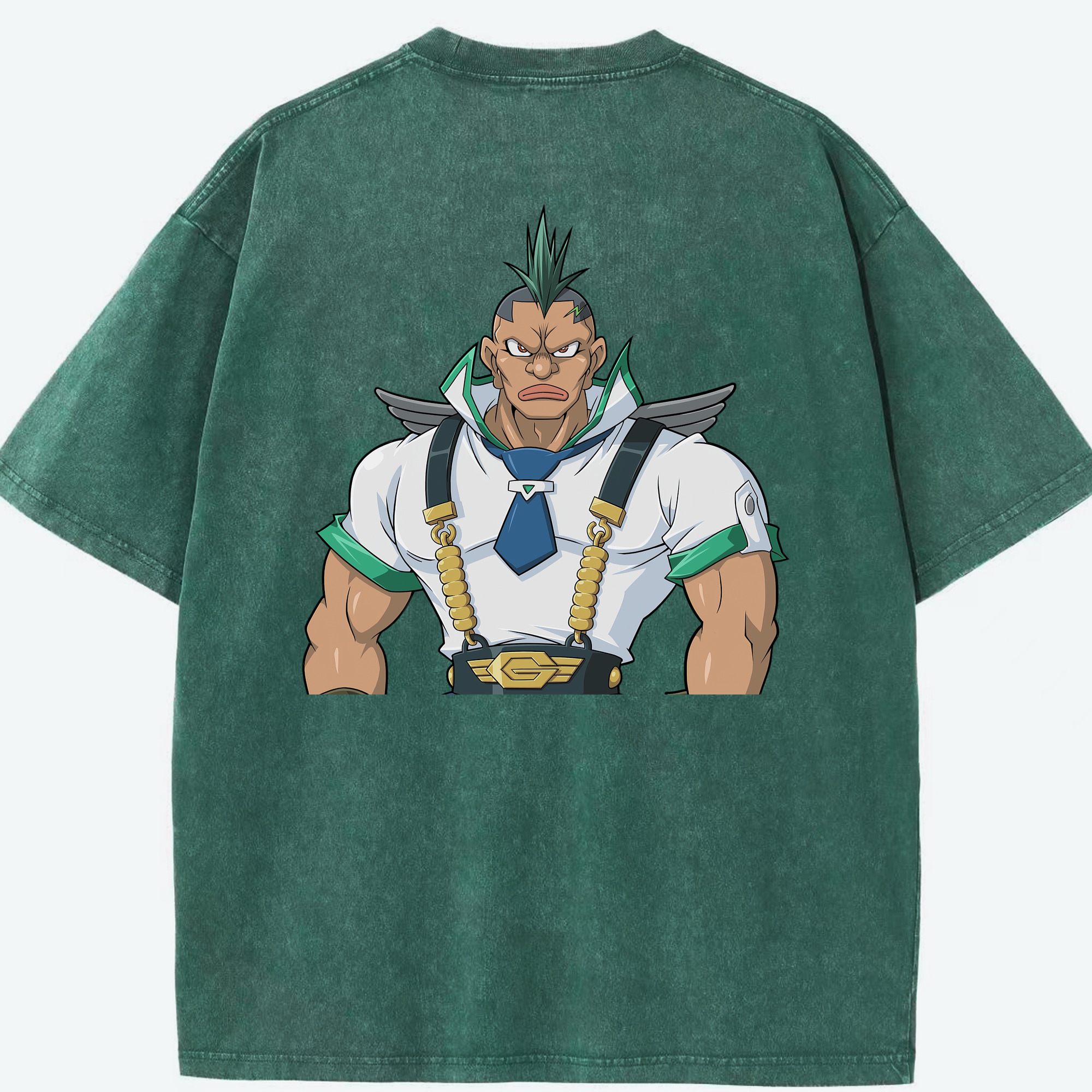 （画像用） 遊☆戯☆王 Yu-Gi-Oh! 綿100% ヴィンテージ風 半袖Tシャツ（背面プリント）